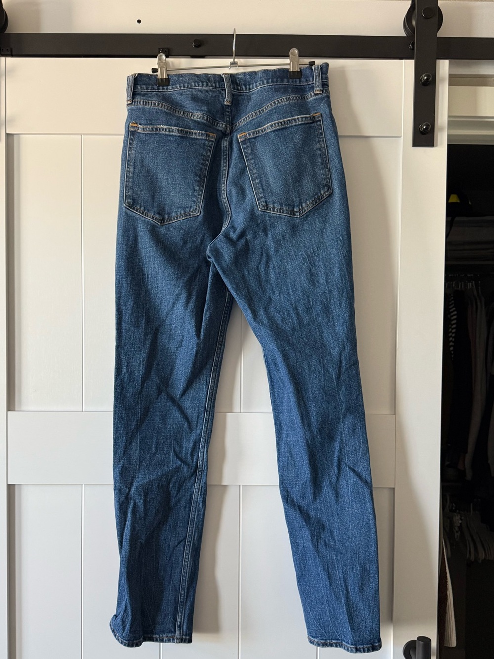 Abercrombie & Fitch Women’s The Slim Straight Ultra High Rise Blue Jeans - Picture 7 of 11